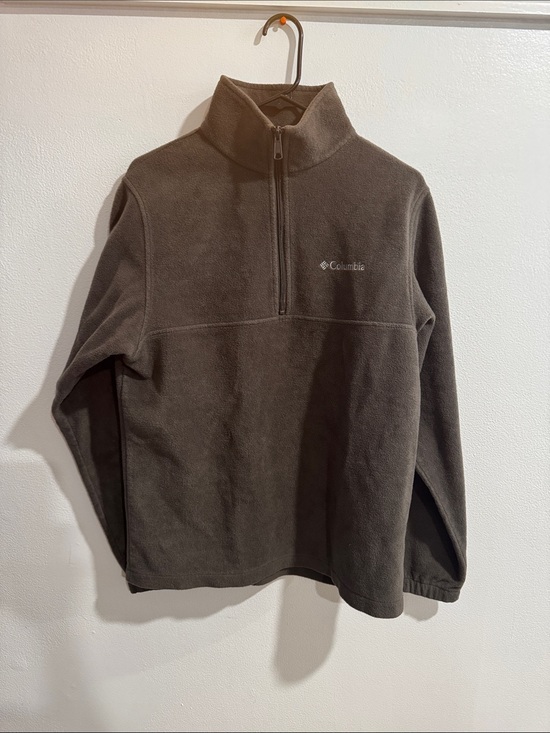 Columbia Other - Columbia Men's Dark Brown Half-Zip Fleece Pullover